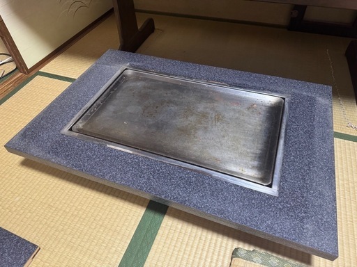 鉄板付き座卓 テーブル (ガス) (かみむらゆきの) 大阪のテーブル《座卓 