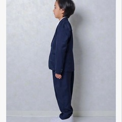 新品　男の子110cm フォーマルスーツセットアップ　ネイビー　卒園入学 結婚式の画像