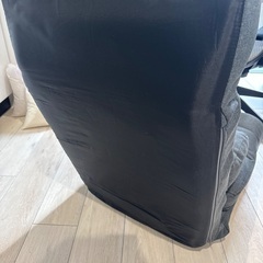 サンワダイレクト 座椅子 ソファーベッド リクライニング 14段階角度調節 3WAY クッション付き 幅51cm 一人掛け グレー 150-SNCF16GYの画像