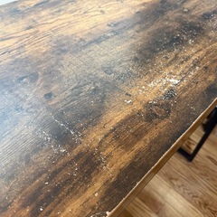 ニトリ デスク ウッド アイアン足の画像