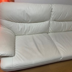 3人掛けソファー　ニトリNシールド（アイボリー）の画像