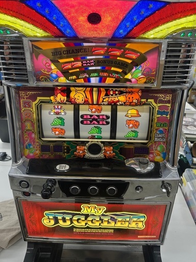 坂2603-1365 スロット台　マイジャグラーⅢKD 通電確認のみ　エラー　コインが戻ってきます