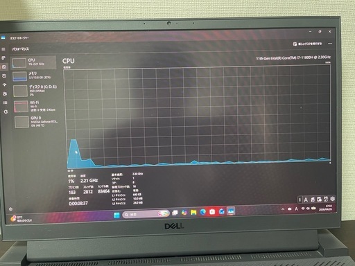 Dell G15 5511 ノートパソコン i7-11800H GPU 3060-6G Dell Inspiron G15 5511 15.6-inch Core i7-11800H 16GB RAM 512GB SSD 