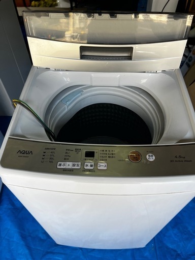 4/30まで割引！2022年製 AQUA 洗濯機 4.5kg 美品