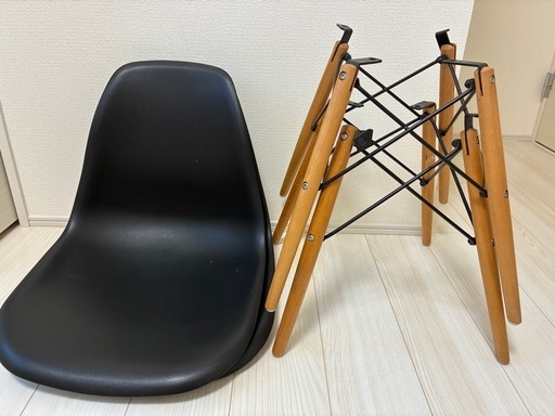 イームズチェア黒2個セット
