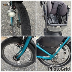 お薦め品‼️良品‼️ブリヂストン子供乗せ電動アシスト自転車20インチ 2016年の画像