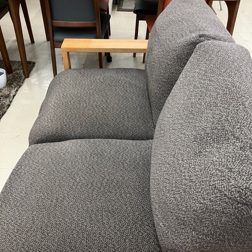 中古品　無印良品　オーク材　2人掛けソファ　公田店