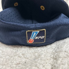 NPB B刺繍キャップ 7 1/8 ネイビーの画像