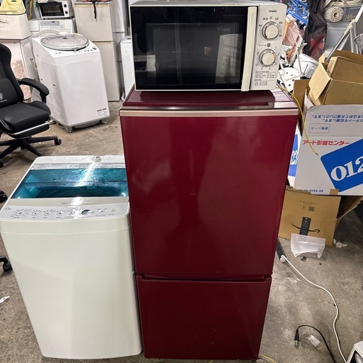 【受け渡し決定】洗濯機、冷蔵庫、電子レンジ売ります！！ 冷蔵庫洗濯機電子レンジ3点セット (出張買取専門) 亀戸の生活家電
