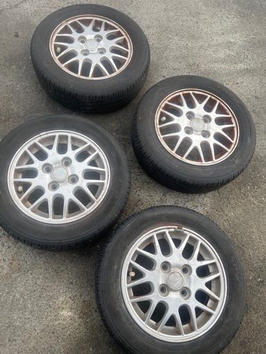 155/65r13 アルミホイールとタイヤ