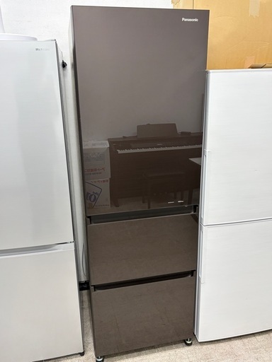 Panasonic NR-C370GC-T 3ドア冷蔵庫 365L ブラウン 