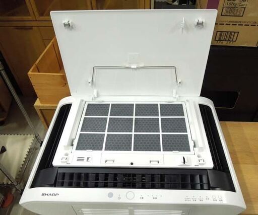 シャープ 空気清浄機 FU-MK500-W プラズマクラスター25000 2021年製 リモコン欠品 通電確認済 現状販売 壁掛型/棚