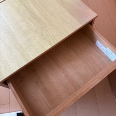 【人気】ニトリ 昇降テーブル PH02 100 LBR｜収納付き・作業OKの画像