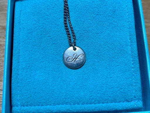 ティファニーシルバーネックレス丸型H刻印 TIFFANY&Co.（ティファニー 