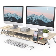 【中古美品】FENGE モニター台 机上ラック 2段 108cmの画像