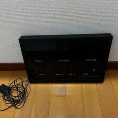🌟デジタル大型置き時計🌟黒✖️青がお洒落🖤💙目立つ傷汚れなし🌟の画像
