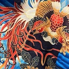 和風デザイン 半袖アロハシャツ 龍の画像