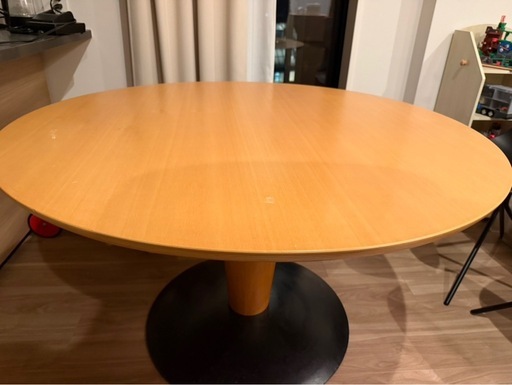 【美品　ダイニングテーブル】アルフレックス／美品／直径約120cm