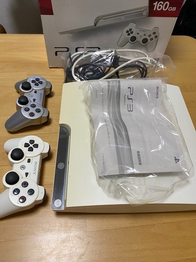 PS3本体、コントローラー2個、ソフト16種類