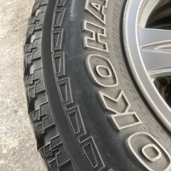 JB23W スズキ ジムニー ヨコハマ ジオランダー A/T-S 225/75R16 2015年製 Weds KEELER アルミホイール付き 4本セット ホワイトレターの画像