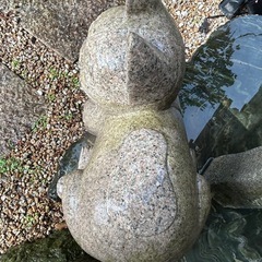 庭石　猫  オブジェ
の画像