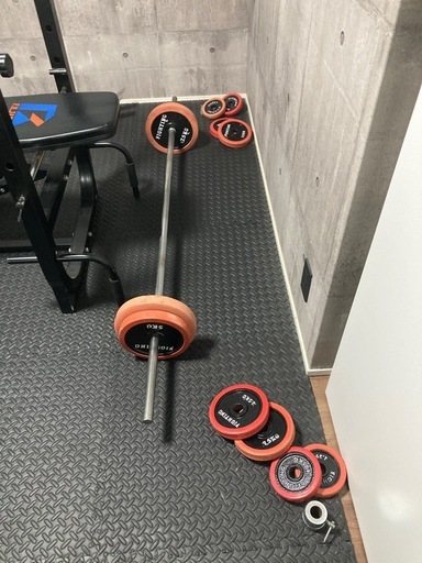 商談中【最終値下げ！】【格安】筋トレセット 家庭用ジムセット (tk12) 田上のフィットネス、トレーニングの中古