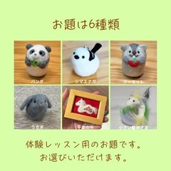 体験有✨羊毛フェルト教室：5、6月の画像