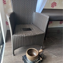 よもぎ蒸し座椅子(土鍋、コンロ付)の画像