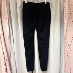 洋服の青山 就活 リクルートスーツ レディース 13号 LL 黒 パンツスーツ 上下の画像