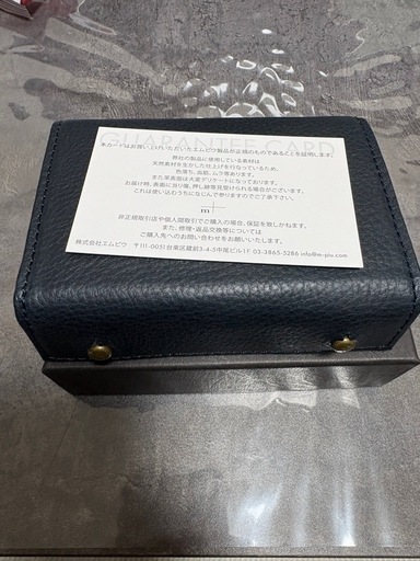 新品エムピウ m+ ミッレフォッリエ ネイビーmf2p25 正規販売店品です