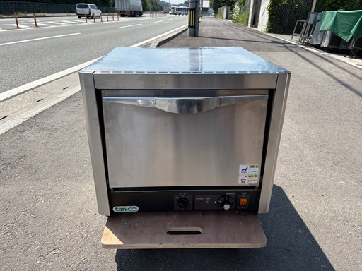■中古品 タニコー ピザオーブン TPO-3E1 2012年 単相200V 560ｘ600ｘ480ｍｍ 動作問題なし 厨房 電気オーブ