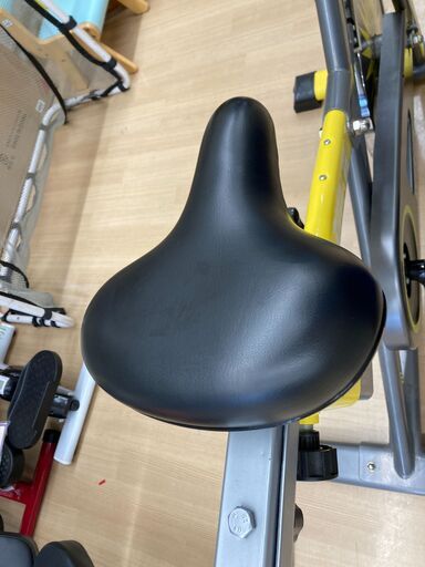 A-2049【リユースのサカイ野々市店】エアロバイクIDEER　LIFE　グレー/イエロー　※動作チェック＆クリーニング済み