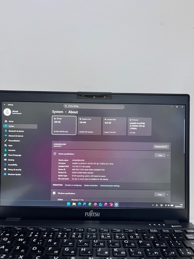 Fujitsu ノートPC Core i5-10310U メモリ16GB SSD300GB Win11 Pro Offic2024
