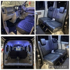 値下げしました！！H29年式 スズキ エブリィワゴン JPターボ 4WD 車検つき 62000kmの画像