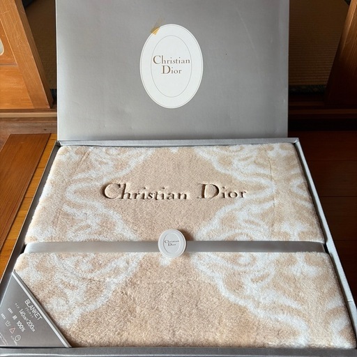 Christian Dior／ディオール 綿ブランケット (ぱいん) 新西脇の寝具