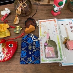 雑貨まとめ キーホルダー お守り 置物の画像