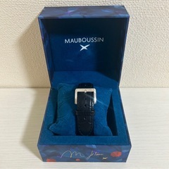 【新品販売価格¥55,000 】【箱付き 美品】MAUBOUSSIN モーブッサン シャルダン・ドゥ・パレ・ロワイヤル  腕時計 メンズ クォーツ ブラック シンプルの画像
