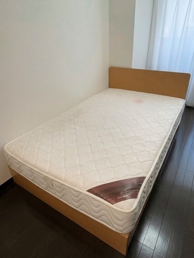 セミダブルベッド (ホシ) 栗東のベッド《ダブルベッド》の中古あげます
