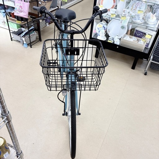 【ドリーム池田】◎ジモティ割7%◎ウェルビーサイクル「ブロードプラス」ブルー　SYL929189 26インチ【50917】