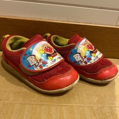 アンパンマン ベビーシューズ 15cm 赤の画像