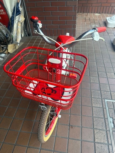 16インチ　（HELLO　KITTY）子供用自転車　レッド×ホワイト