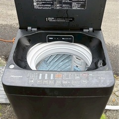 ハイセンス 5.5kg 洗濯機 ガラストップ HW-G55EK 2021年製の画像
