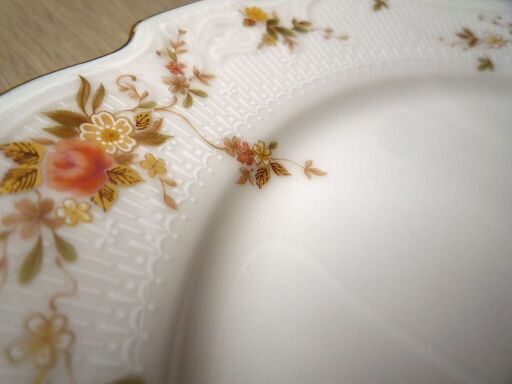 食器 プレート 皿 6枚セット ノリタケ アイボリーチャイナ 金彩 直径約18cm NORITAKE IvoryChina 中古 苫小
