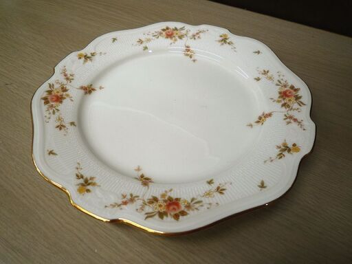 食器 プレート 皿 6枚セット ノリタケ アイボリーチャイナ 金彩 直径約18cm NORITAKE IvoryChina 中古 苫小