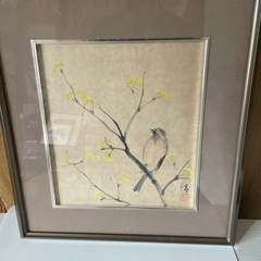 額絵　（清のサインと落款）の画像