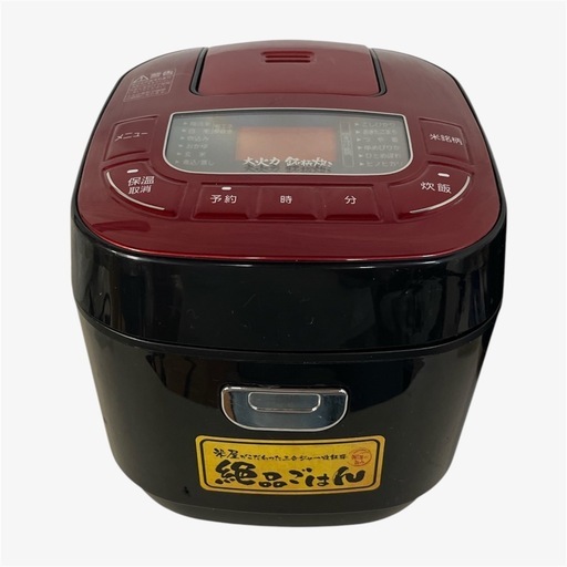 天）338.アイリスオーヤマ マイコンジャー炊飯器 3合 DKRC-MB30-RE 2019年製