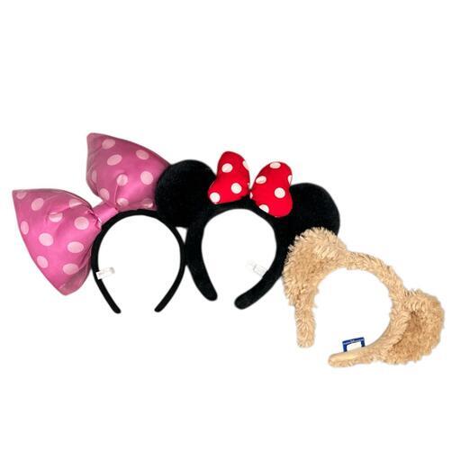 186000 現状品 Disney ディズニー カチューシャ　セット ３点まとめ売り [241106HM150034]