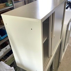 【決まりました】オフィス用家具 2段キャビネット カギ付き 幅880×奥行400×高さ730mm 高知市仁井田の画像