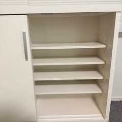 ディノス　カウンター下収納　薄型　稼働棚の画像