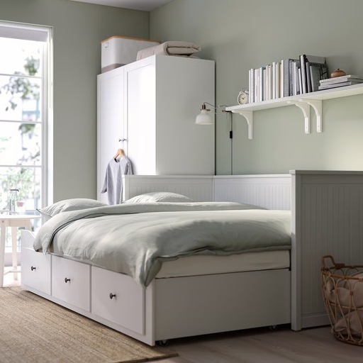 IKEA　HEMNES ヘムネス デイベッドフレーム（引き出し×3）, ホワイト,